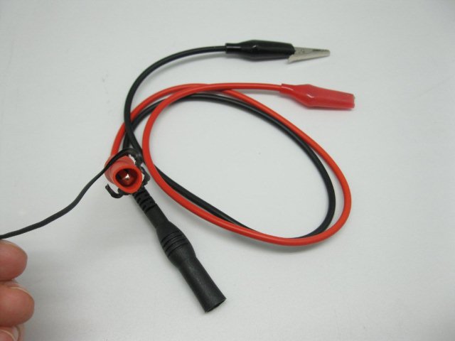 New banana plug to aligator clip test leads for EXTECH multimeter RED BLACK