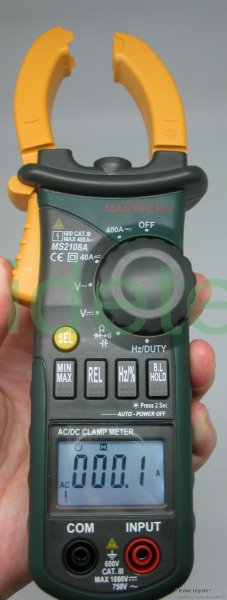 New MASTECH Professional MS2108A 4000 AC DC Current Clamp Meter backlight Frq CATIII