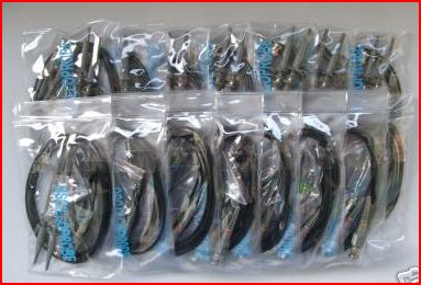 30 units of 100MHz X1 X10 probes P6100 + Accessories, up to 600V